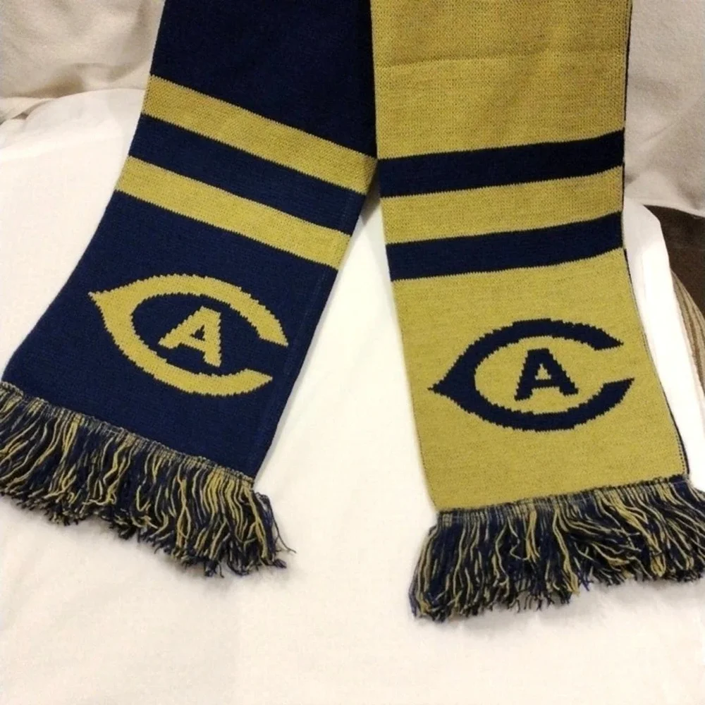 UC‎ Davis Soccer Scarf Blue & Gold UNISEX Fringed Scarf University of California